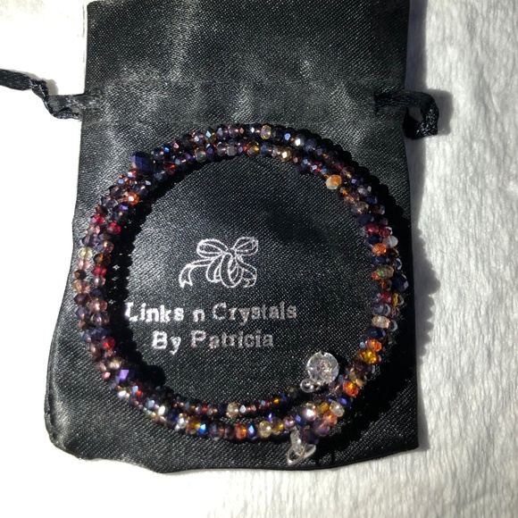 Multi-colored Glass Beaded Wrap Bracelet - Picture 4 of 4